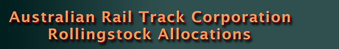 ARTC Rollingstock by allocation number