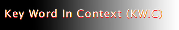 Key Word in Context Banner