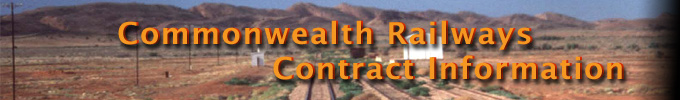 Commonwealth Railways Contract Information