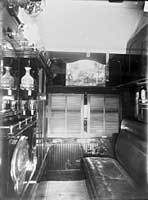Interior of first class sleeping car