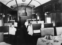 Interior ND 35 dining car, circa 1929