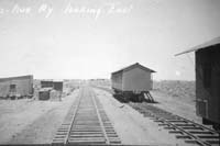 'a_a0254 - November 1915 - Trans-Australian Railway looking east - construction carriages '