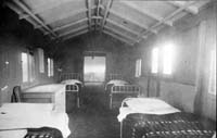 Camp Hospital beds, circa 1915.
