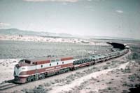 GM19 hauling freight train  