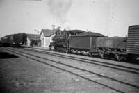'a_h017 -   - Beltana Station with train an NTSA water wagon behind locomotive'