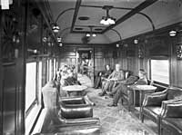 'b01-70a - circa 1920 - Interior of lounge car AF 49'