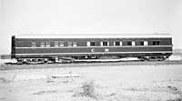 'b02-28a -   - Former Victorian Railways dining car "DB 73" in COmmonwealth Railways colours'