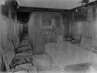 SS 44 dining saloon, circa 1920.