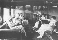 'b05-56c -   - Publicity photo of AF class lounge car ladies compartment taken 1917. (Commonwealth Railways)'