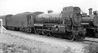 'b07-22k - 28.12.1939 - Commonwealth Railways engine C 66 hauling the Trans-Australian at Port Augusta'