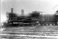 'b07-23i - circa 1920s - Commonwealth Railways engine KA 53 at the Port Augusta Rounhouse '