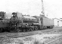 'b07-27b -   - Commonwealth Railways engine C 63 at Port Augusta'