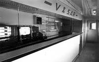 'b08-09b -   - Victorian & South Australian Railway Joint RBJ 1 interior as originally built showing counter servery area.(South Australian Railways)'