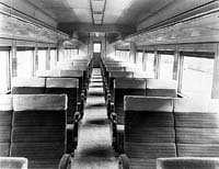 'b08-23 -   - Victorian & South Australian Railway Joint first class sitting car interior as originally built.(South Australian Railways)'