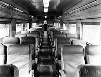   Second class sitting car interior as originally built