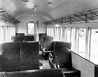 Interior of narrow gauge car remodelled for the Peterborough Division