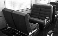 'b08-63b - circa 1964 - South Australian Railway interior of AD first class sitting car.(South Australian Railways)'