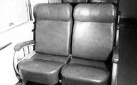 'b08-68a -   - Victorian and South Australian Railway Joint Stock BJ second class sitting car seats.(South Australian Railways)'
