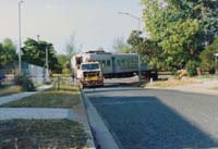 'bm_ndh6_02 - Circa 1985 - NDH 6 During transfer rounding a corner near its destination the <em>Mississippi Queen Restaurant</em>. Darwin Northern Territory.'