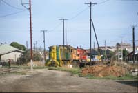 June 1985 Mile End yards - 806 and two other unidentified 800 class engines