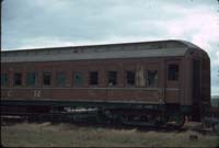   Sitting car ABP 15 in a very poor state of repair at Peterborough on 26.12.1985