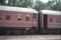 Sleeping cars BR 43 and BRA 59 in the Peterborough yard on 26.12.1985.