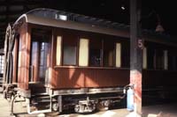   Sleeping car ARB 14 in the Peterborough roundhouse on 5.2.1986