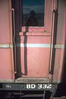 'cd_p0105958 - 17<sup>th</sup> July 1986 - Port Augusta station BD 332 - details of door and classification lettering.'