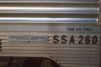   20.7.1986 SSA260 builders plate and classification number
