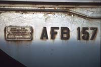 20.7.1986 AFB 157 builders plate