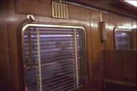 23.8.1986 DC100 dining car detail of window and woodwork