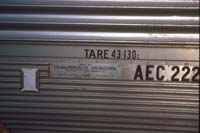   17.12.1986 AEC222 entertainment car builder plate