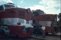 'cd_p0106316 - 20<sup>th</sup> December 1986 - Diesel Electric 907 and 909 at SteamRanger Depot Dry Creek'