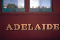 'cd_p0106601 - 18<sup>th</sup> January 1987 - Keswick - <em>Adelaide</em> dining car detail of name'