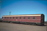 Second class sleeping car BRB 87 at Port Augusta on 6.4.1987.