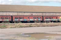 8.1987 Port Dock - 860 class trailer cars - 873+ 879 + 871