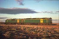 'cd_p0107708 - 19<sup>th</sup> August 1987 - Pimba locos AL 24 + GM 24 on Tea and Sugar shunting'