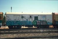 'cd_p0108012 - 7<sup>th</sup> November 1987 - Keswick - brake van AVBY 5 covered in graffiti'
