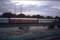 15.11.1987 Keswick sleepers BRJ912 Ghan colours + BRE135 maroon colours