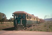 25<sup>th</sup> March 1989,Pichi Richi Railway Quorn <em>Wandana</em> car on rear of train