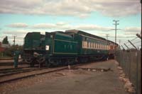 8.1989 Dry Creek loco 621 tender and <em>Finniss</em>
