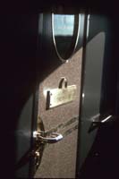 23.9.1989 Keswick Ghan ARL246 Tarcoola car door and name badge