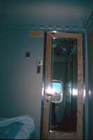 14.6.1990 Ghan ARL 250 Kulgera car mirror on door in sleeping compartment