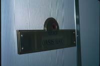 14<sup>th</sup> June 1990 Ghan AOB 265 <em>Oasis bar</em> name sign on door