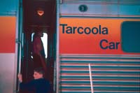 'cd_p0109860 - 19<sup>th</sup> June 1990 - Alice Springs station ARL 246 <em>Tarcoola</em> car sign'