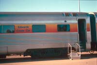 'cd_p0109862 - 19<sup>th</sup> June 1990 - Alice Springs station ARL 291 <em>Edwards Creek</em> car sign'