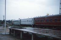 'cd_p0109942 - 11<sup>th</sup> July 1990 - Port Pirie - sleeper BRD 111 + sitting cars BF 343 + BE 351'