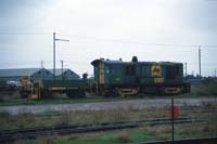 11<sup>th</sup> July 1990 Port Pirie - loco 528 with shunt wagon