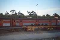 18.9.1990 Keswick brake van SCD2 + flat AZVF11 with bogies on it