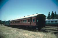 14<sup>th</sup> January 1991 Mile End <em>Murray</em> car leaving on rear of train